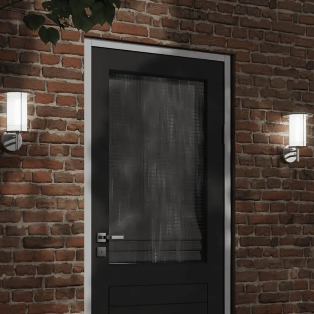 vidaXL Applique murale d'extérieur é acier inoxydable
