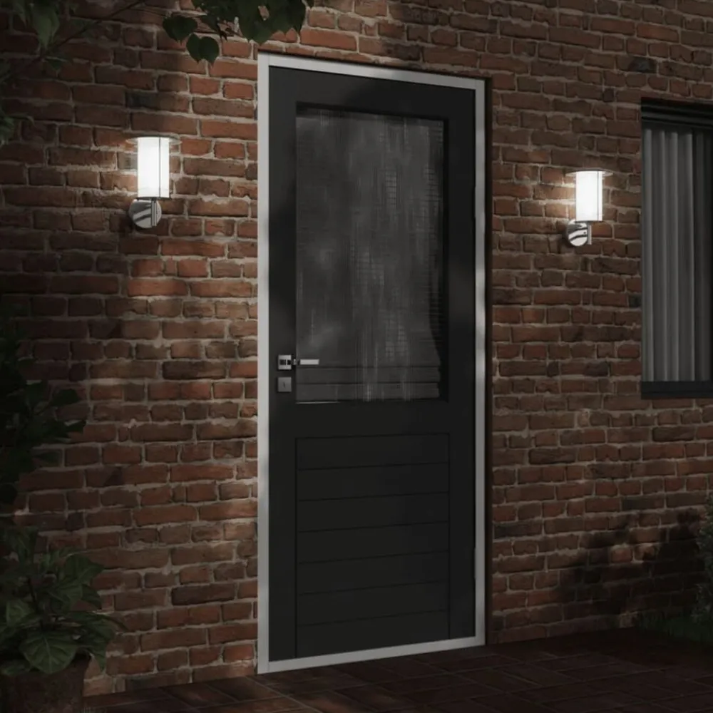 vidaXL Applique murale d'extérieur é acier inoxydable