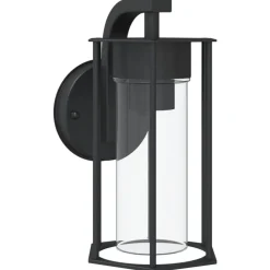 vidaXL Applique murale d'extérieur noir acier inoxydable