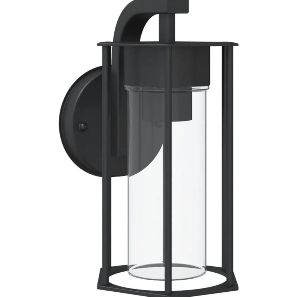 vidaXL Applique murale d'extérieur noir acier inoxydable