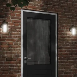 vidaXL Applique murale d'extérieur noir acier inoxydable