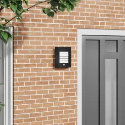 Luminaires-vidaXL Applique Murale Extérieure 23.5 x 9 x 26 cm Noir
