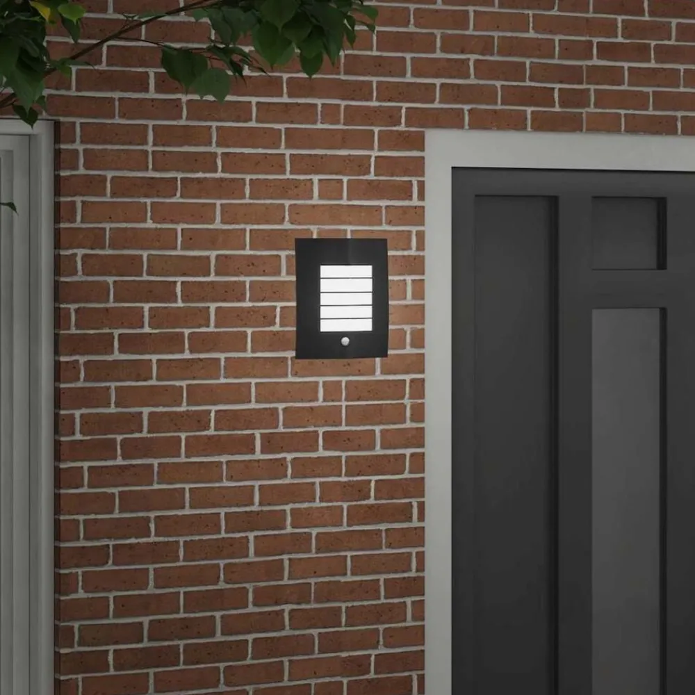 Luminaires-vidaXL Applique Murale Extérieure 23.5 x 9 x 26 cm Noir