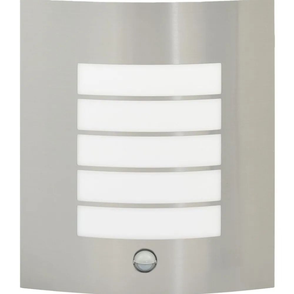 Luminaires-vidaXL Applique Murale Extérieure Argenté 23.5 x 9 x 26 cm Acier inoxydable