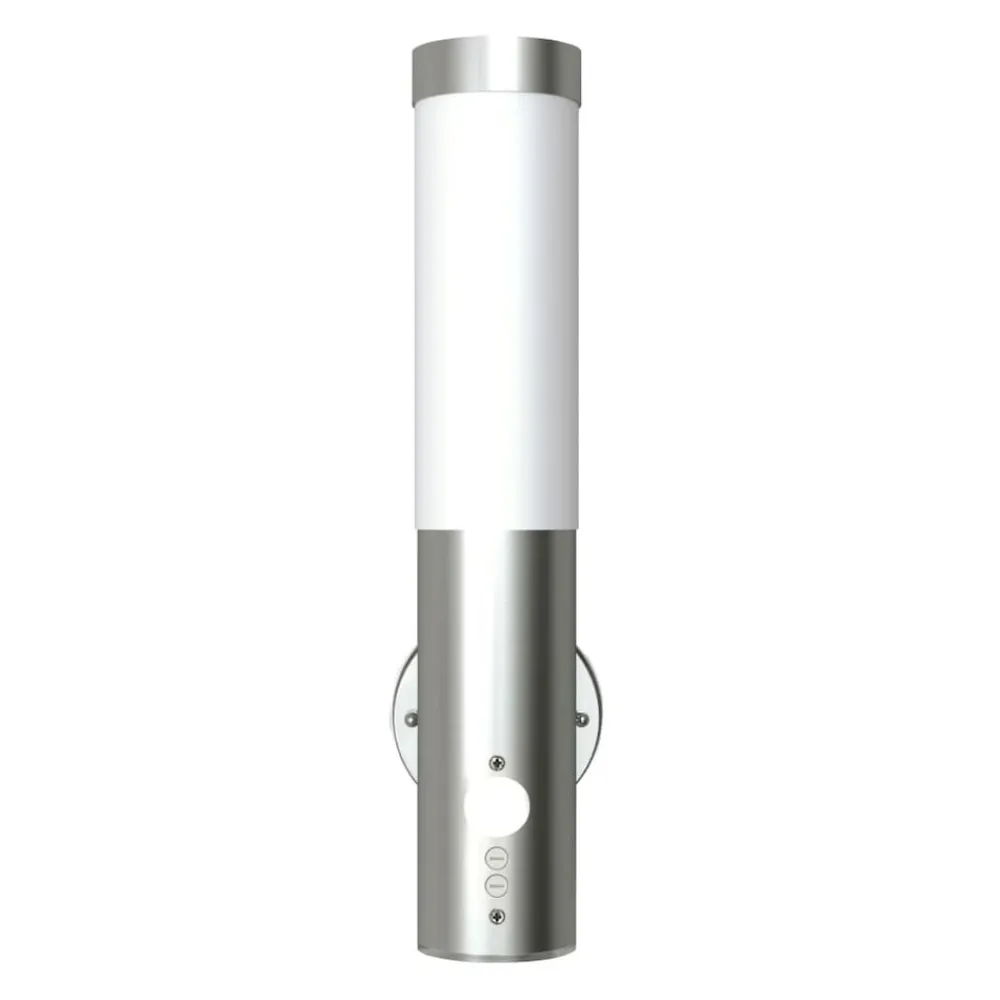 Luminaires-vidaXL Applique murale extérieure avec capteur de mouvement inox