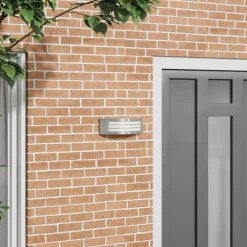 Luminaires-vidaXL Applique Murale Extérieure Argenté 32 x 10 x 10 cm Acier inoxydable