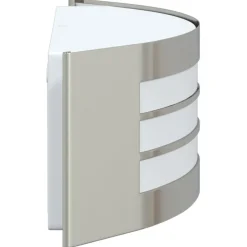 Luminaires-vidaXL Applique Murale Extérieure Argenté 32 x 10 x 10 cm Acier inoxydable