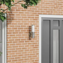 Luminaires-vidaXL Applique Murale Extérieure 15 x 7,5 x 33 cm Argenté