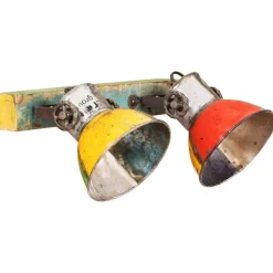 Luminaires-vidaXL Applique murale industrielle 45x25 cm E27 Multicolore