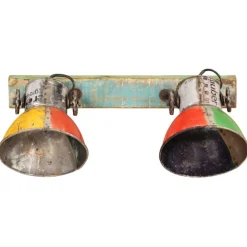 Luminaires-vidaXL Applique murale industrielle 45x25 cm E27 Multicolore