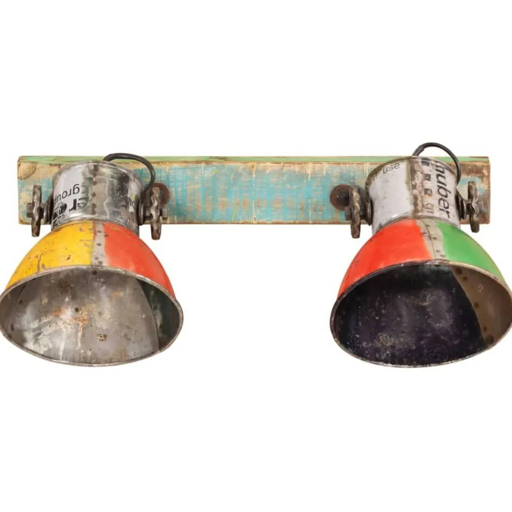 Luminaires-vidaXL Applique murale industrielle 45x25 cm E27 Multicolore