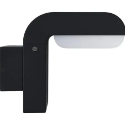 Luminaires-vidaXL Applique murale LED d'extérieur 9 W Noir Ovale