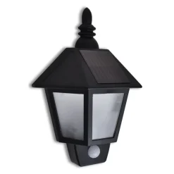 vidaXL Applique murale solaire avec capteur de mouvement