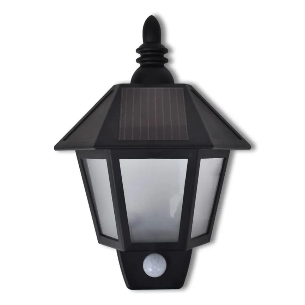 vidaXL Applique murale solaire avec capteur de mouvement