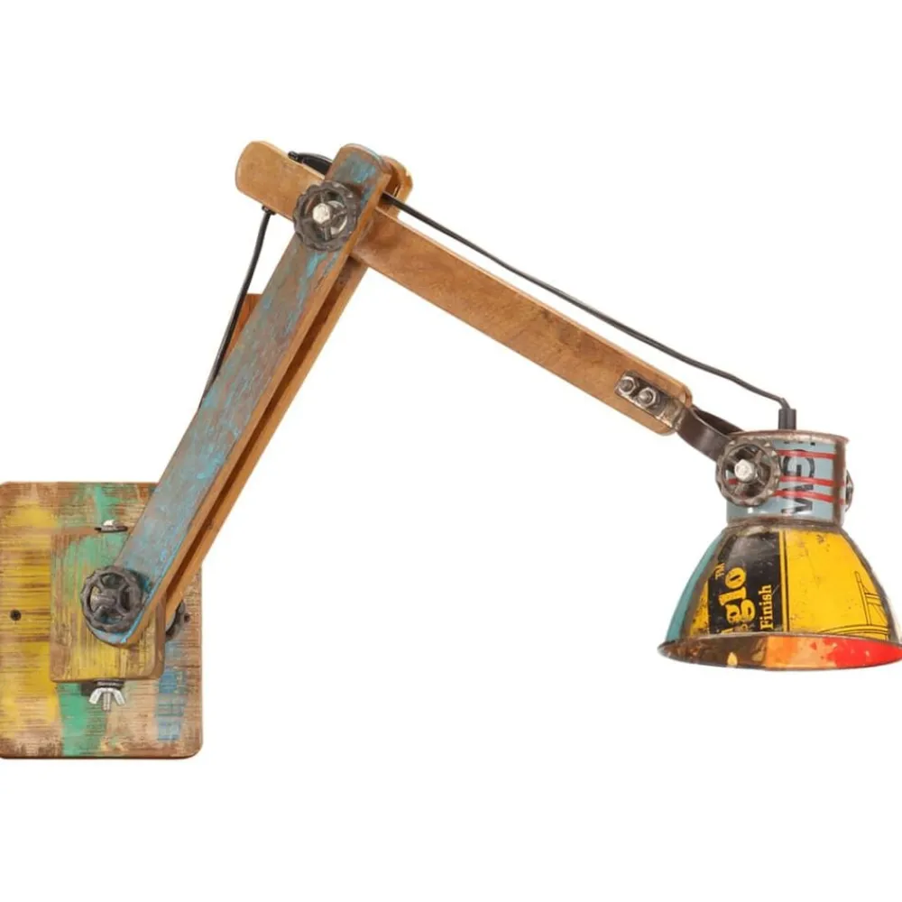 Luminaires-vidaXL Applique Style industriel Ronde E27 Multicolore