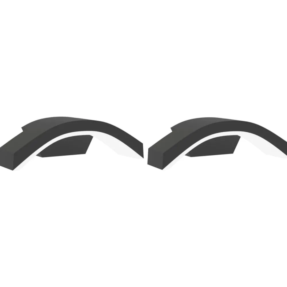vidaXL Appliques murales LED d'extérieur 2 pcs