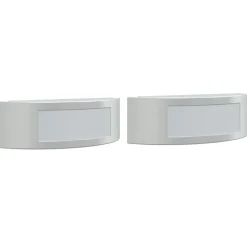 Luminaires-vidaXL Appliques murales d'extérieur 2pcs é acier inoxydable Argent