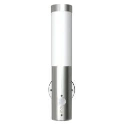 vidaXL Appliques murales d’extérieur 2 pcs avec détecteur de mouvement acier inoxydable
