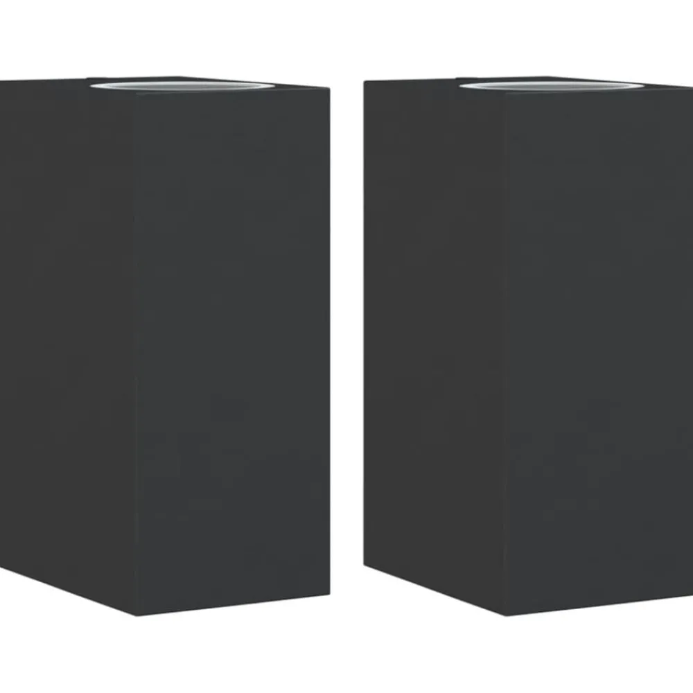 Luminaires-vidaXL Appliques murales extérieur 2 pcs aluminium moulé sous pression