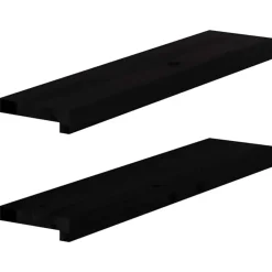 Matériaux De Construction-vidaXL Appuis de fenêtre 2 pcs bois de chêne massif Marron foncé