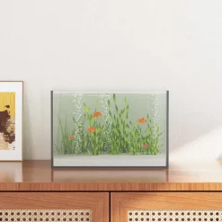 Articles Pour Animaux De Compagnie-vidaXL Aquarium avec stockage Transparent 30 x 20 x 20 cm Verre