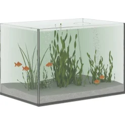 Articles Pour Animaux De Compagnie-vidaXL Aquarium avec stockage Transparent 30 x 20 x 20 cm Verre