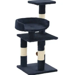 Articles Pour Animaux De Compagnie-vidaXL Arbre à chat avec griffoirs en sisal 65 cm Bleu