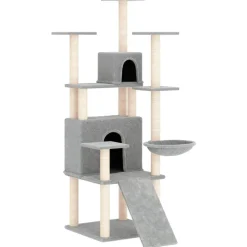 vidaXL Arbre à chat avec griffoirs en sisal 154 cm