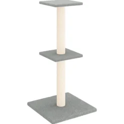 Articles Pour Animaux De Compagnie-vidaXL Arbre à chat avec griffoirs en sisal 73 cm Gris clair