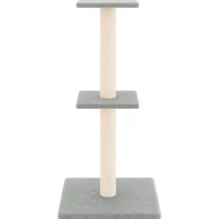 Articles Pour Animaux De Compagnie-vidaXL Arbre à chat avec griffoirs en sisal 73 cm Gris clair