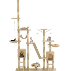 vidaXL Arbre à chat avec griffoirs en sisal 230-250 cm