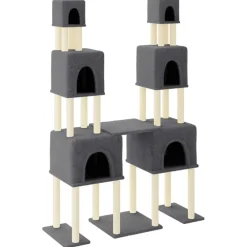 vidaXL Arbre à chat avec griffoirs en sisal 199 cm