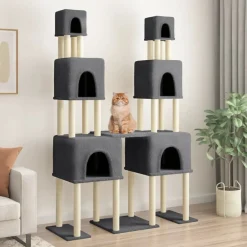vidaXL Arbre à chat avec griffoirs en sisal 199 cm