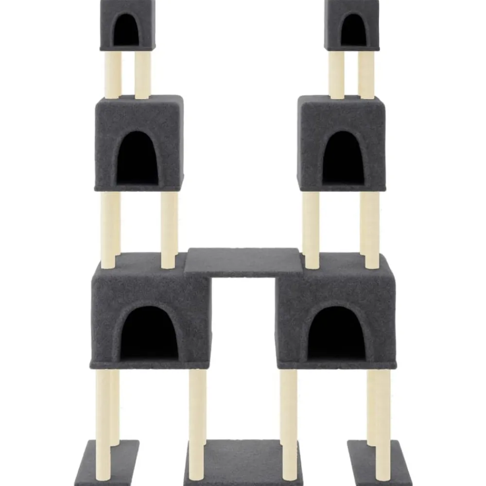 vidaXL Arbre à chat avec griffoirs en sisal 199 cm