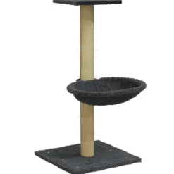 Articles Pour Animaux De Compagnie-vidaXL Arbre à chat avec griffoir en sisal 74 cm Gris foncé