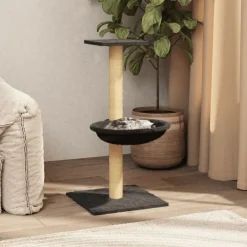 Articles Pour Animaux De Compagnie-vidaXL Arbre à chat avec griffoir en sisal 74 cm Gris foncé