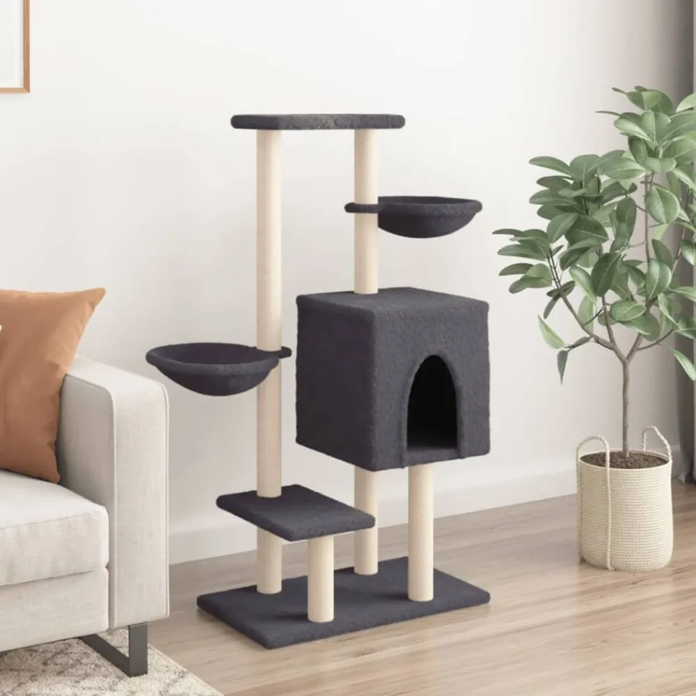 vidaXL Arbre à chat avec griffoirs en sisal 117 cm