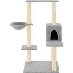 Articles Pour Animaux De Compagnie-vidaXL Arbre à chat avec griffoirs en sisal 95 cm Gris clair