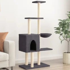 vidaXL Arbre à chat avec griffoirs en sisal 145 cm