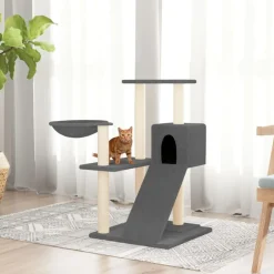 vidaXL Arbre à chat avec griffoirs en sisal 82 cm