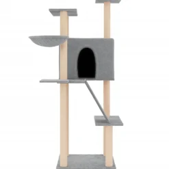 vidaXL Arbre à chat avec griffoirs en sisal 143 cm