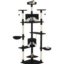 vidaXL Arbre à chat avec griffoirs en sisal 203 cm