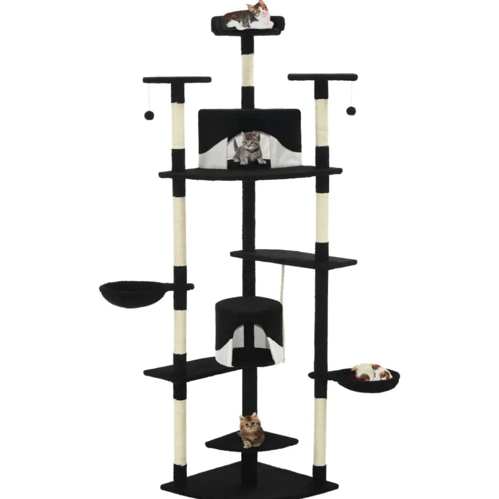 vidaXL Arbre à chat avec griffoirs en sisal 203 cm