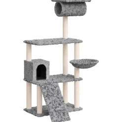 vidaXL Arbre à chat avec griffoirs en sisal 131 cm