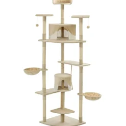 vidaXL Arbre à chat avec griffoirs en sisal 203 cm