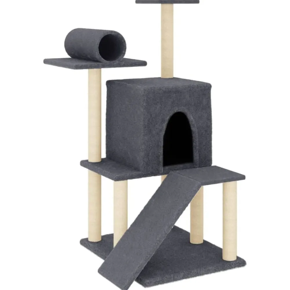 vidaXL Arbre à chat avec griffoirs en sisal 110,5 cm