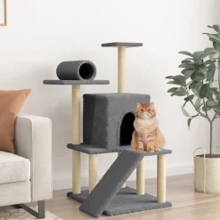 vidaXL Arbre à chat avec griffoirs en sisal 110,5 cm