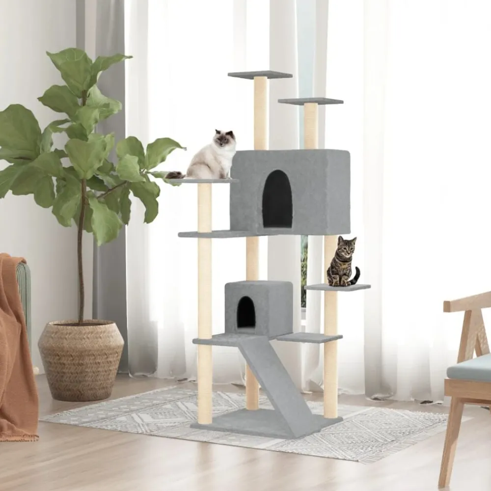 vidaXL Arbre à chat avec griffoirs en sisal 153 cm