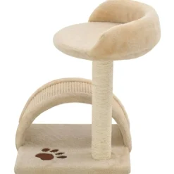 Articles Pour Animaux De Compagnie-vidaXL Arbre à chat avec griffoir en sisal 40 cm et Marron Beige