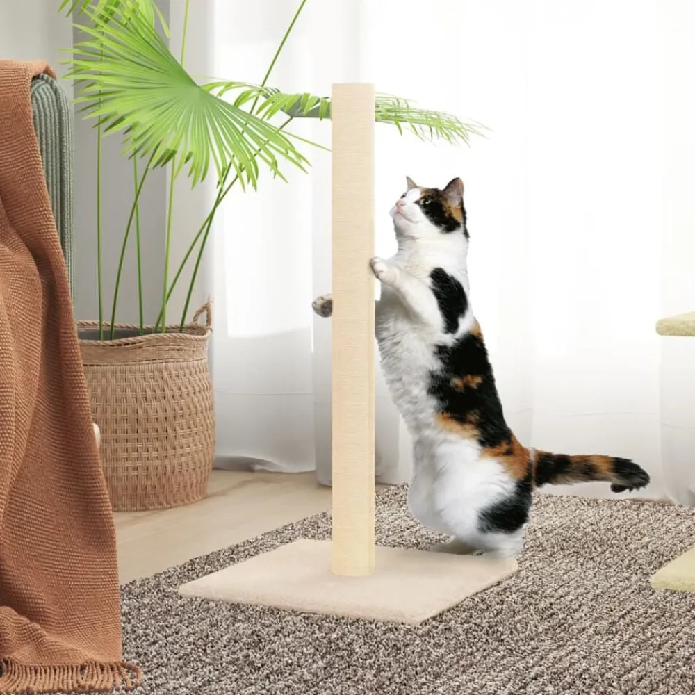 Articles Pour Animaux De Compagnie-vidaXL Arbre à chat Crème 35x35x70 cm Crème